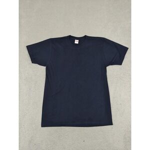 Supreme Shirt Mens Large Navy Blue Pre-Shrunk 100% Cotton Made in‎ USA Crewneck